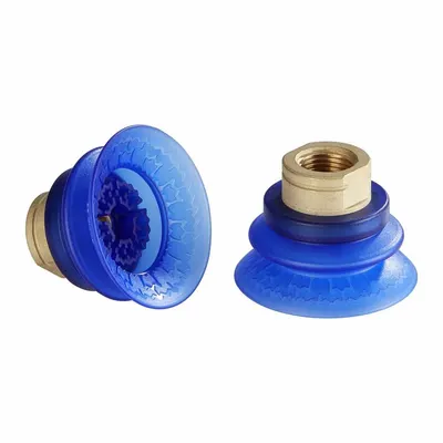 Rakitan Bantalan Vakum SCHMALZ: Bellow, 1,5 Lipatan, 3/8 in NPT, Diameter Bantalan 55 mm, Elastodur ED - Bellows Type Automotive Industry Vacuum Pad Assemblies