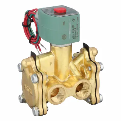 REDHAT Solenoid Valve: 3-Way, Normally Closed, 1/2 in Pipe Size, 110V AC/120V AC - 3-Way/2-Position, Normally Closed Solenoid Valves