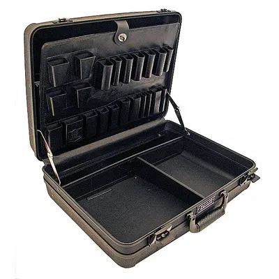 PLATT Kotak Pelindung: 13 in x 18 in x 6 in Bagian Dalam, Hitam, Tetap, 7 lb Berat - Suitcase-Style Cases