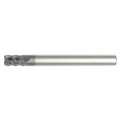 WIDIA HANITA Square End Mill: Carbide, AlTiN Coated, 5 Flute, 3/8" Mill Dia, 1-5/16" LOC - Carbide Square End Mills for Hardened Materials