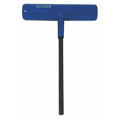 PROTO Kunci Heks: 0 Ujung Bola, Ukuran Ujung 6 mm, Metrik, Panjang, Baja Paduan, Oksida Hitam - T-Shaped Hex Keys