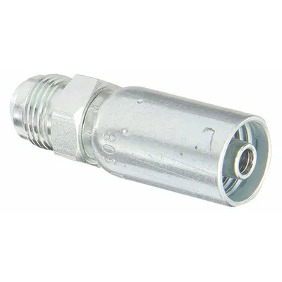 KURT Fitting Crimp Hidrolik: Baja Karbon, Lurus, Ukuran Selang -8 - Kurt Crimp Hydraulic Hose Fittings with JIC Connection