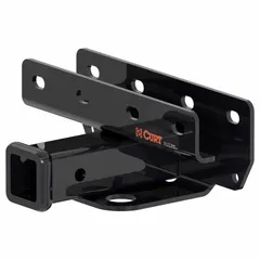 This Class III hitch is made from carbon steel with a powder-coated finish. It has a gross trailer weight capacity of 3,500 lb and a gross vehicle weight capacity of 3,500 lb. Designed for Jeep Wrangler models, it requires no drilling for installation. Suitable for towing small boats, utility trailers, or cargo racks.