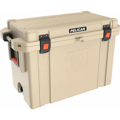 PELICAN Pendingin Peti Laut: Cokelat, 85 Kaleng, Kapasitas Pendingin 95 qt - Heavy-Duty Chest Coolers