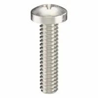 Machine Screw: #0-80 Thread Size, 1/4 in Lg, 316, Stainless Steel, Plain, Pan, Phillips, 50 PK (MPN ZSCRW-704)