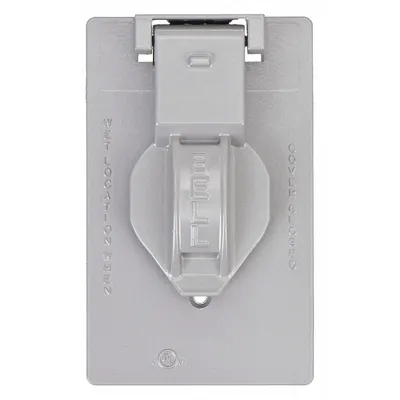BELL Penutup Tahan Cuaca: Seng Die-Cast, Stopkontak Luar Ruangan, 1 Gang, Tinggi Keseluruhan 4 9/16 in - Aluminum & Zinc Weatherproof Electrical Box Covers
