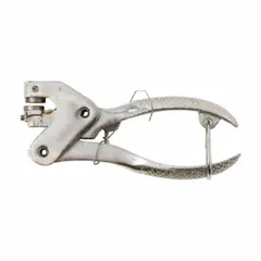 Steel-bodied press for applying lead and wire seals. Measures 5 4/5 inches in length. Used to crimp tamper-evident seals on meters, valves, and cargo containers.