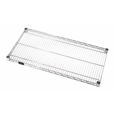 QUANTUM STORAGE SYSTEMS Rak Logam: 42 in x 24 in, 1 Rak, Selongsong Terpisah - Wire Shelves for Dry Use
