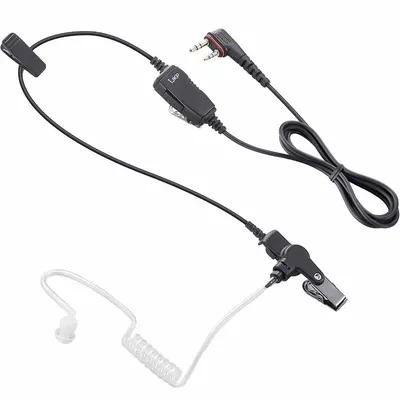 ICOM Earpiece: Cocok untuk Icom, Untuk Seri F200, Earbud, Bening, 1 Kabel, Mikrofon Kemeja/Kerah - ICOM-Compatible Earpieces & Headsets