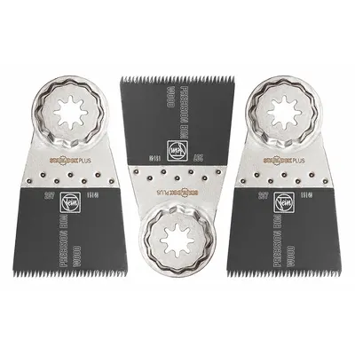 Bilah Alat Osilasi FEIN: Lebar Bilah 2 in, Panjang Keseluruhan 3 13/16 in, Pemotongan Presisi - Starlock Mounted Blades