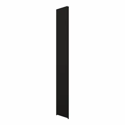 HADRIAN Pilaster: Baja Tahan Karat, Dilapisi Serbuk, Hitam, 82 in Tinggi, 24 in Lebar - Pilasters for Bathroom Partitions