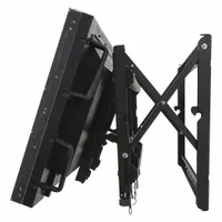 PEERLESS TV Wall Mount: Wall, For 40 in to 65 in Screens, Max. 125 lb, Fixed, Powder Coated, Black (MPN DS-VW765-LAND)