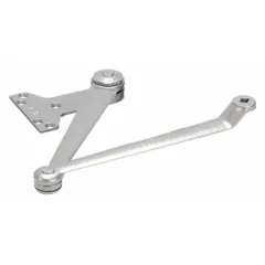 This LCN replacement arm is designed for use with 4030T series door closers. Constructed of aluminum, it features a regular arm type with an adjustable spring for controlling door closing speed and force. The arm is ADA compliant, suitable for commercial or industrial applications requiring accessible door operation.