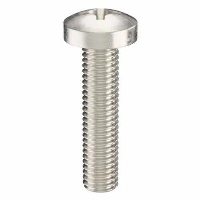 USA INDUSTRIALS Sekrup Mesin: Ukuran Ulir M8x1.25, Panjang 35 mm, 316, Baja Tahan Karat, Polos - Pan Head Machine Screws