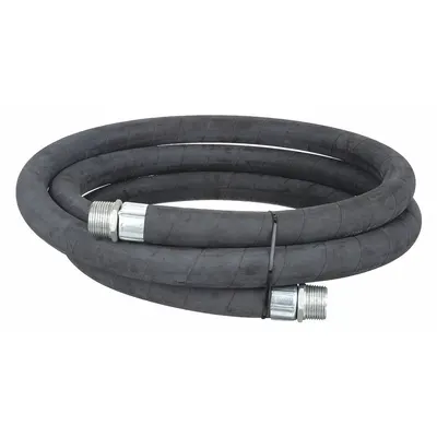 Dayton Selang Pembuangan: Selang Pembuangan, 1 in x 12 ft, Karet, Karet, Aluminium - Discharge Hoses for Fuel Transfer Pumps