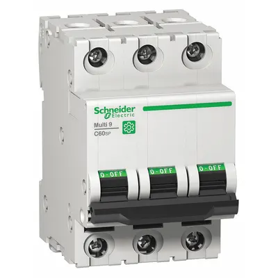 Pelindung Tambahan SCHNEIDER: 8 A Amps, 14kA pada 240V AC, Jepit Sekrup - C-Curve, 3-Pole UL1077 DIN Rail-Mount Supplementary Protectors