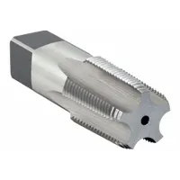 General purpose pipe tap for threading pipe and conduit. Creates 1/2"-14 NPS threads in metal. Features 4 flutes and a semi-bottoming chamfer for threading close to the bottom of a blind hole