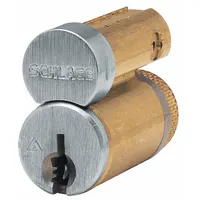 Small Format Interchangeable Core (SFIC) cylinder for cylindrical locksets. Features a K keyway and 7 pins. Chrome finish. Supplied in a 20-pack. Used in commercial applications where quick rekeying is required by swapping cores without removing the entire lock