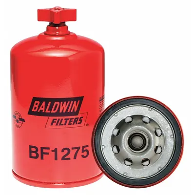 BALDWIN FILTERS Filter Bahan Bakar: Spin-On, Dia Luar 3 1/16 in, Ukuran Ulir 3/4"-16, Selulosa - Spin-On Fuel Filters