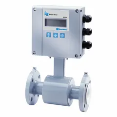 Electromagnetic flow meter for inline water measurement in steel pipes. Accuracy +/-0.2%, 4-20 mA output, LCD display, 240V AC max. For 10-inch pipe with natural rubber O-ring, universal mounting orientation.