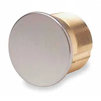 This KABA ILCO mortise cylinder is a conventional core type with a chrome finish. It is uncombinated and includes one key. Suitable for use in commercial and industrial door locksets requiring key-operated access control