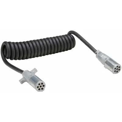 GROTE Kabel Daya Non ABS Melingkar: Steker Die-Cast, Panjang Kabel 12 ft, Panjang Keseluruhan 12 ft - Fleet and Vehicle Maintenance