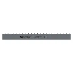 Carbon steel band saw blade with Duratec SFB construction, 6 teeth per inch, and 5 ft 8-1/2 in length. Designed for cutting aluminum, soft metals, carbon steel, and wood in general fabrication, metalworking, and woodworking applications.