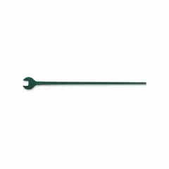 Single-end open-end track wrench with a 2 1/16 in head size and 49 in overall length. Designed for tightening and loosening rail track fasteners in railway maintenance and construction applications.