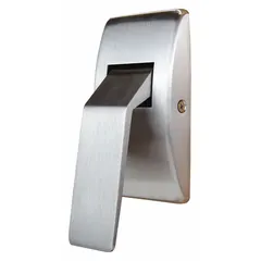 This passage paddle lockset is designed for interior doors where locking is not required, such as restrooms or corridors. It features a push down/pull down style and is ADA compliant. The bronze finish suits commercial applications.