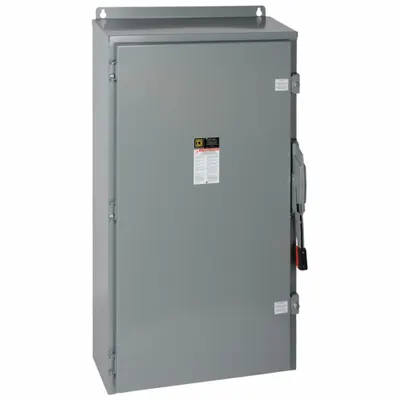 SQUARE D Sakelar Pengaman: Bisa Dilebur, 600 A, Tiga Fase, 600V AC, Baja Galvanis - Fusible Safety Switches