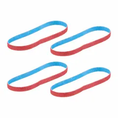 Ceramic abrasive belts with Y weight cloth backing, available in 120, 40, 60, and 80 grit. Designed for cool-cutting on stainless steel and soft metals. Used for deburring, blending, and finishing in metalworking fabrication and maintenance tasks.