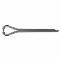 Cotter Pin,0.25 in dia,2.5 in L,PK10: Extended Prong, Inch, 1/4 in Pin Dia, 2 1/2 in Shank Lg, 10 PK (MPN WWG-250-2500-80)