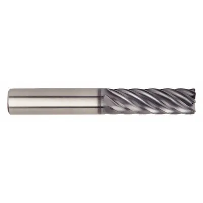 WIDIA HANITA End Mill Radius Sudut: Karbida, Dilapisi AlTiN, 7 Flute, Diameter Giling 5/8" - Fast-Cutting Carbide Corner-Radius End Mills for Stainless Steel & Super Alloys
