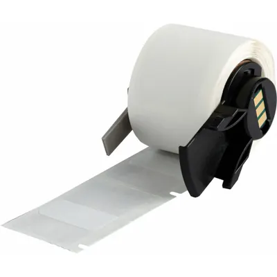 Label Pembungkus BRADY: 2 7/16 in x 1 in, 1 in, Vinil, Putih (Matte) - Brady Precut Label Rolls
