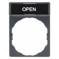 Legend Plate: 22 mm Panel Mounting Size, Rectangular, 1 5/8 in Overall Ht x 1 3/16 in Overall Wd (MPN ZBY2313)