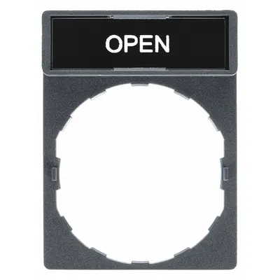 Pelat Legenda SCHNEIDER: Ukuran Pemasangan Panel 22 mm, Persegi Panjang - Push-Button Rings & Plates