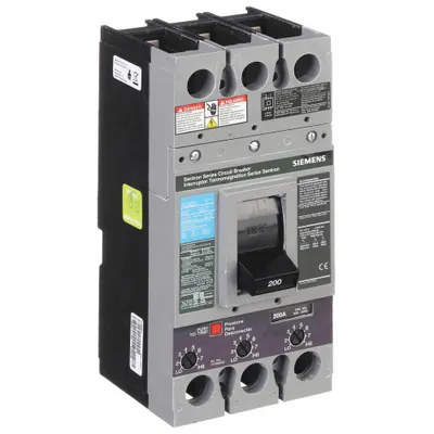 Siemens Pemutus Sirkuit Kasus Cetakan: 200 A Amps, 22kA pada 600V AC, Tetap, Lug, ABC - FD-Frame Siemens Molded Case Circuit Breakers