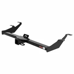 This CURT Class III trailer hitch is designed for the Honda Element, requiring drilling for installation. Constructed from carbon steel with a powder-coated finish, it offers a gross trailer weight capacity of 3,500 lb and a gross vehicle weight capacity of 3,500 lb. Suitable for towing trailers, cargo carriers, or bike racks.