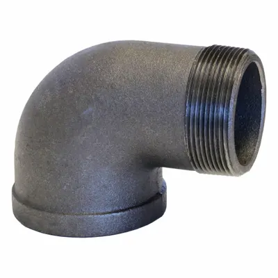 Siku Pipa Logam USA INDUSTRIALS: 2 1/2 in x 2 1/2 in, Berulir x Berulir, Kelas 150, 150 psi - Low-Pressure Threaded Pipe Fittings with Thread Sealant
