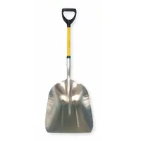 AMPCO Square Point Scoop Shovel: Square Point, Aluminum-Bronze Alloy, 14 in Blade Wd, 17 in Blade Lg (MPN S-80FG)