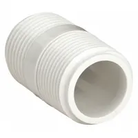 Garden Hose Adapter: 3/4 in x 3/4 in Fitting Size, Male x Male, Rigid, 1 3/4 in Overall Lg (MPN MHT106)