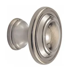 This PRIME-LINE closet door pull knob is made of zinc with a brass-plated finish in brown. It features a 1 3/8 in projection, suitable for pulling closet doors open in residential or light commercial interior applications.