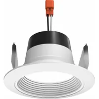 Retrofit Downlight: 4 in Dia, 900 lm, 2700K, 12 W, 120V AC, 2 7/8 in Overall Ht, White (MPN 4RLD G4 09LM 27K 90CRI 120 FRPC WWH M6)