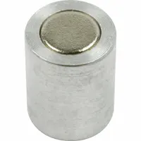 Alnico Magnet: Encased, 0.5 in Thick, 3/8 in Outside Dia, Round (MPN N375T)