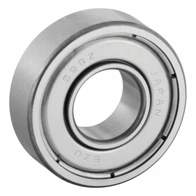 EZO Bantalan Bola Miniatur: 698, Pelindung Ganda, 8 mm Lubang, 19 mm OD, 6 mm Lebar - High-Precision Radial Ball Bearings