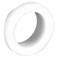 This PARGRIP compression fitting ferrule is made of PTFE and has a 1/4 in outer diameter. It is designed for use with PFA compression tube fittings to create a leak-tight seal. The ferrule is FDA approved, making it suitable for applications requiring sanitary material contact in fluid handling systems