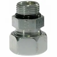 ERMETO Compression Fitting Adapter: 28 mm OD Size, 1 1/16-12UN-2A Thread Size, ORB, Steel (MPN GE28L11/16UNOMDCF)