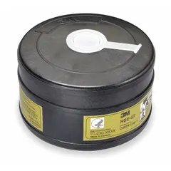 The 3M Breathe Easy RBE-57 is a PAPR particulate filter and vapor cartridge with an olive color code, part of the Breathe Easy series. This cartridge is designed for use with 3M powered air-purifying respirator systems to provide respiratory protection in industrial environments. Supplied in a 6-pack.
