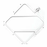 Vehicle Placard Holder: Full Frame Trailer Flip Placard Holder, 12 1/2 in Wd, 14 1/8 in Ht, Aluminum (MPN 80SMW4CC97)