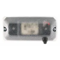 J.W. SPEAKER Dome Light: Rectangular, 12-24V DC, LED, Clear, Black, 3 in Overall Ht, 1 in Overall Wd (MPN 411)